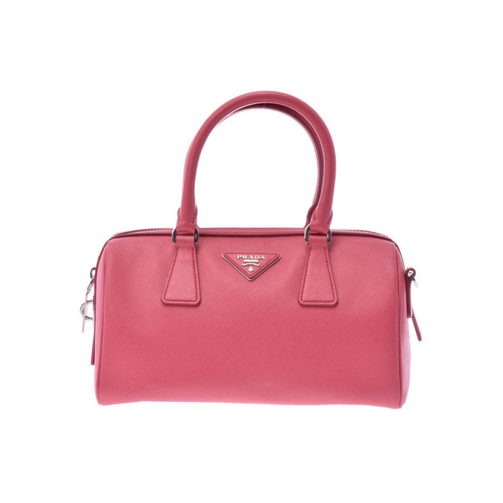 Prada bag Peonia pink Saffiano bowling leather Lux - Picture 2 of 11